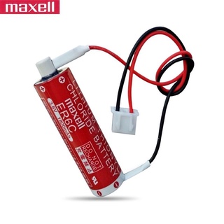 ￼แบตเตอรี่ Maxell ER6C Lithium 3.6 V Battery (ขั้วสีขาว)