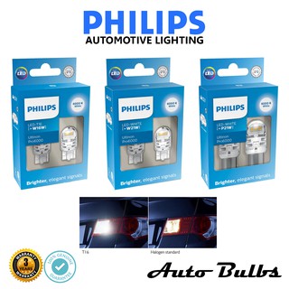 หลอดไฟถอยหลัง LED Philips Ultinon Pro6000 สีขาว ของแท้ ประกัน 3 ปี ส่งฟรี ผ่อน 0%