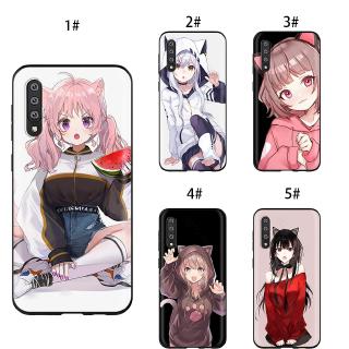 อะนิเมะ Neko Cat Girl Kawaii เคสนิ่ม เนื้อซิลิโคน Samsung Galaxy A10 A20 A30 A40 A50 A60 A70 Case