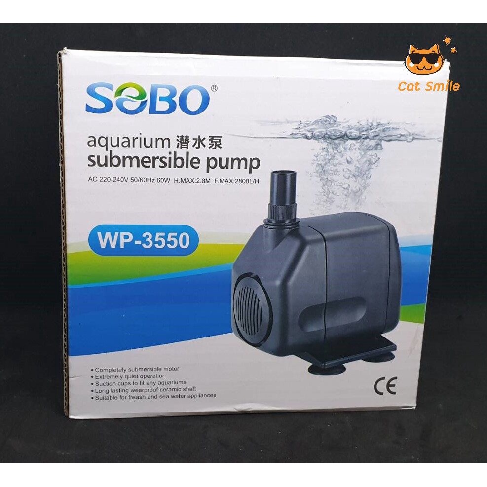 sobo-wp-3550-ปั๊มน้ำตู้ปลา-บ่อปลา-กำลังไฟ-60-w-2800-ลิตร-1ช-ม-wp-3550-wp-3550-ปั๊มน้ำ-ปั๊มแช่-ปั๊มน้ำพุ