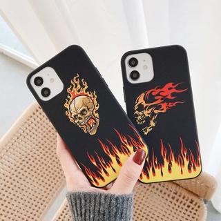 เคสโทรศัพท์มือถือ ลายกะโหลกเปลวไฟ สําหรับ Infinix Hot 11S NFC Note 10 Pro Note 11 Pro 11S Hot 8 9 10 11 Play Hot 10S S5 Lite Pro Smart 6 4 Smart 5 Pro Note 8 7 Lite Zero 8 8i X Pro X NEO