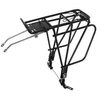 “O-STAND” ตระแกรงท้าย 26” -28" ทรานเอ๊กซ์, สำหรับดิสเบรค ขาล่างจับดุมหลัง, สีดำ, CD-251QR