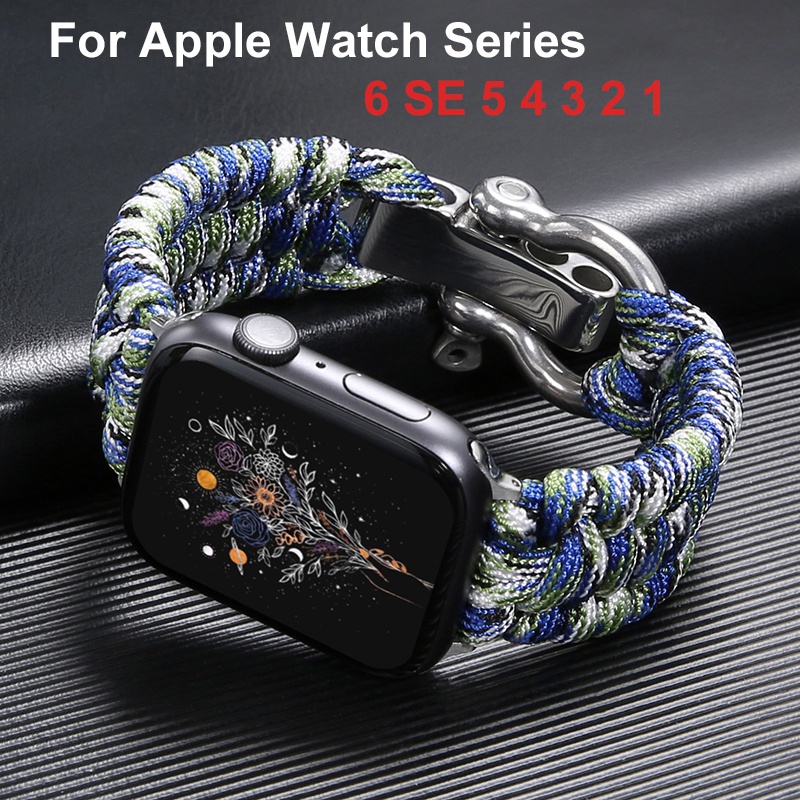 ราคาและรีวิวสายนาฬิกาข้อมือไนล่อน สําหรับ Apple Watch 44 มม. 42 มม. 38 มม. 40 มม. Apple Watch Series 6 5 4 3 SE