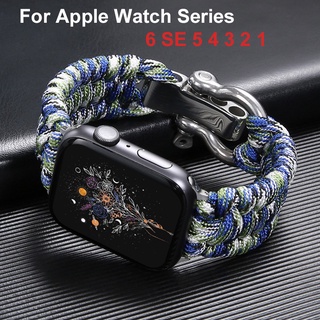 ภาพหน้าปกสินค้าสายนาฬิกาข้อมือไนล่อน สําหรับ Apple Watch 44 มม. 42 มม. 38 มม. 40 มม. Apple Watch Series 6 5 4 3 SE ที่เกี่ยวข้อง
