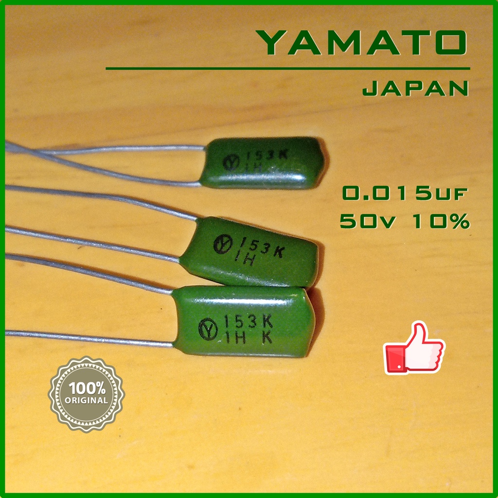 NOS Capacitor ชนิด ไมล่า ( Mylar ) ยี้ห้อ YAMATO 0.015uf , 0.0033uf , 0