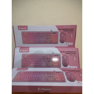 ภาพขนาดย่อของภาพหน้าปกสินค้าRazeak RKM-705 Pink Gaming Keyboard+Mouse Combo ชุดคีย์บอร์ดเมาส์สีชมพู จากร้าน aksolutionshop บน Shopee ภาพที่ 3
