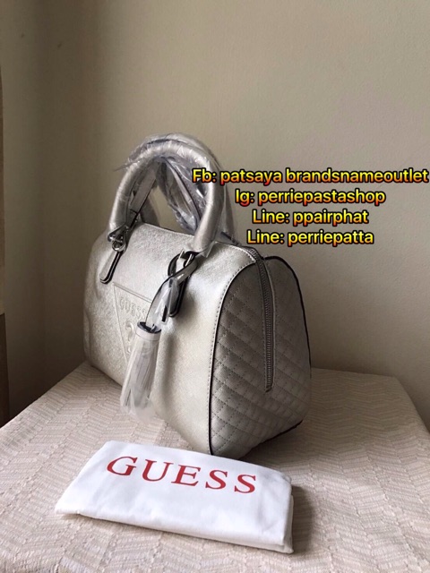 guess-ทรง-speedy-ของแท้มือหนึ่ง-ของใหม่มีถุงผ้า-หนัง-saffiano-สวยหรู-สายยาวปรับถอดได้