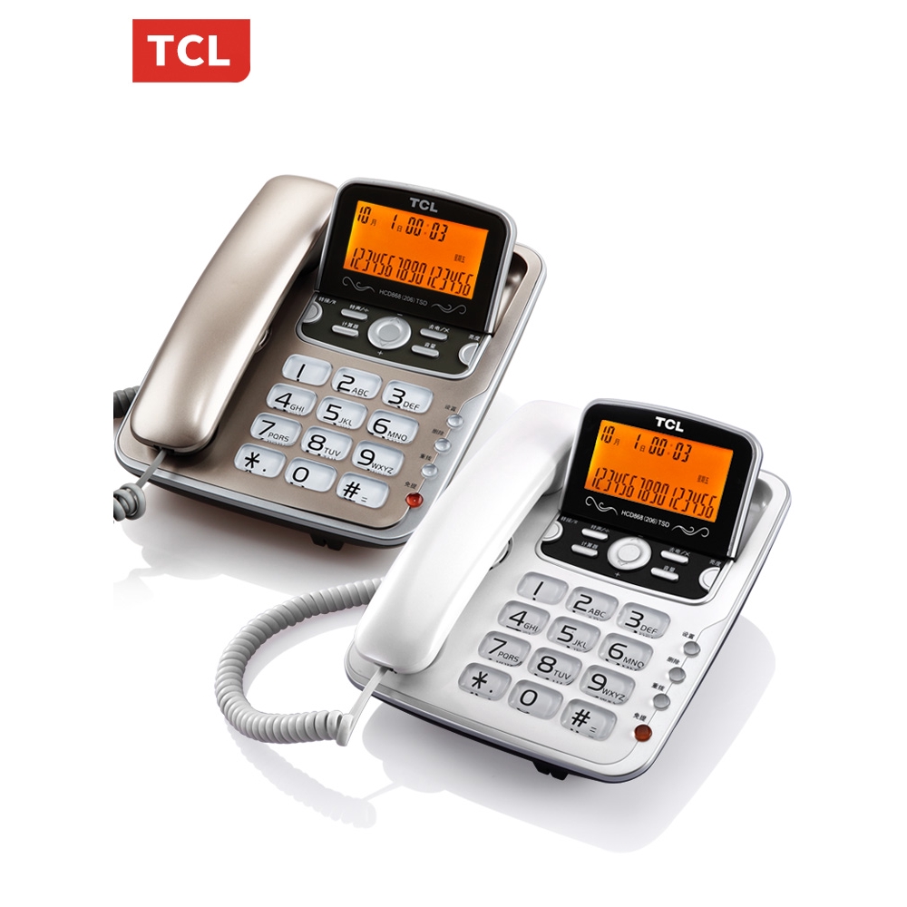 ภาพหน้าปกสินค้าพร้อมส่งจากไทย TCL โทรศัพท์บ้านโชว์เบอร์ รีช รุ่น T206