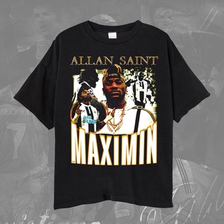 เสื้อยืด พิมพ์ลาย Newcastle United Allan Saint Maximin สไตล์ฝรั่งเศส สําหรับผู้ชาย และผู้หญิงS-5XL