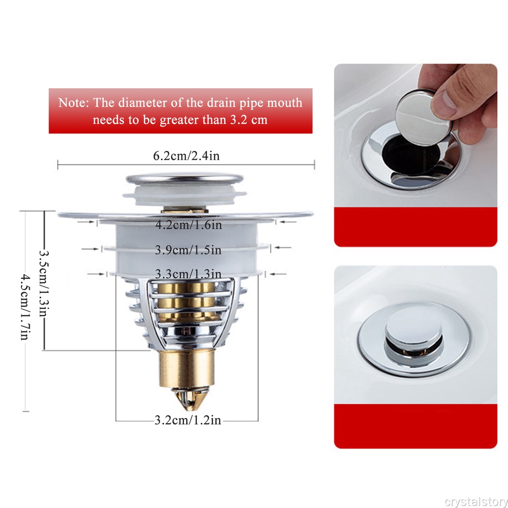 จุกปิดท่อระบายน้ํา-วัสดุโลหะ-abs-สีเงิน-สําหรับอ่างล้างจาน-ห้องน้ํา-ห้องครัว
