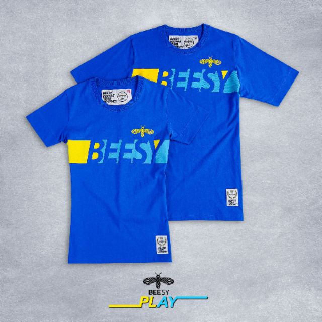 beesy-เสื้อยืด-รุ่น-play-สีฟ้า