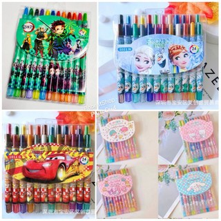 ภาพหน้าปกสินค้าBobestshop สีเทียนหมุนได้ ไม่ต้องเหลา Crayon Rolling จำนวน 12 สี ซึ่งคุณอาจชอบสินค้านี้