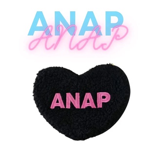 กระเป๋าหนังใส่เครื่องสำอางค์ รูปหัวใจ ป้ายห้อย  Anap