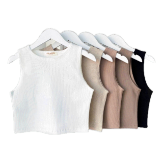 โปรโมชั่น : JILALIN.BKK-JL34PIPER TOP✨ผ้าดีมาก มีสีมากกว่าในรูป เสื้อครอปสีพื้น เสื้อครอปผ้าร่อง เสื้อกล้ามสีพื้น เสื้อกล้าม