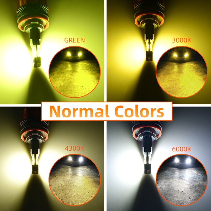 หลอดไฟตัดหมอก-led-t30-canbus-h4-h7-h11-h8-h1-4300k-3000k-16000lm-สีขาว-เหลือง-สําหรับรถยนต์-12v-h3-h16