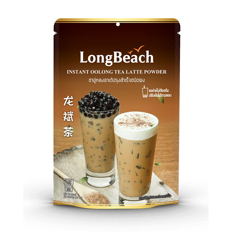 ลองบีช-ผงชาอู่หลงลาเต้-longbeach-oolong-milk-tea-powder-ลองบีชผงชานมอู่หลง-300-กรัม