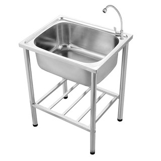 SINK STANDING 1Bowl TECNOPLUS STT6048 STAINLESS ซิงค์ขาตั้ง 1หลุม TECNOPLUS STT6048 สเตนเลส อ่างล้างจานขาตั้ง อ่างล้างจา