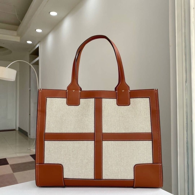 new-arrivals-tory-burch-ella-canvas-quadrant-tote-วัสดุ-ผ้าcanvas