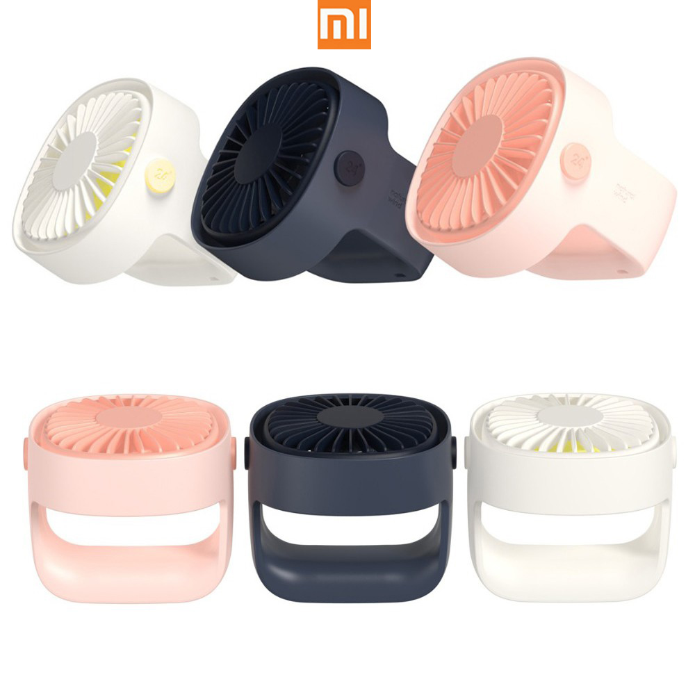 xiaomi-mijia-mini-3-life-พัดลมพกพา-ระบายความร้อน-ใบพัด-ที่ชาร์จ-usb-สีน้ำเงิน-ขาว-ชมพู