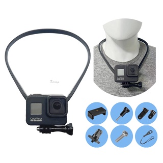 ขาตั้งโทรศัพท์มือถือ พร้อมสายคล้องคอ และสายคล้องคอ สําหรับ GoPro Hero 12 11 10 9 8 OSMO กล้องแอคชั่น กีฬา iPhone 13 12 11 Pro