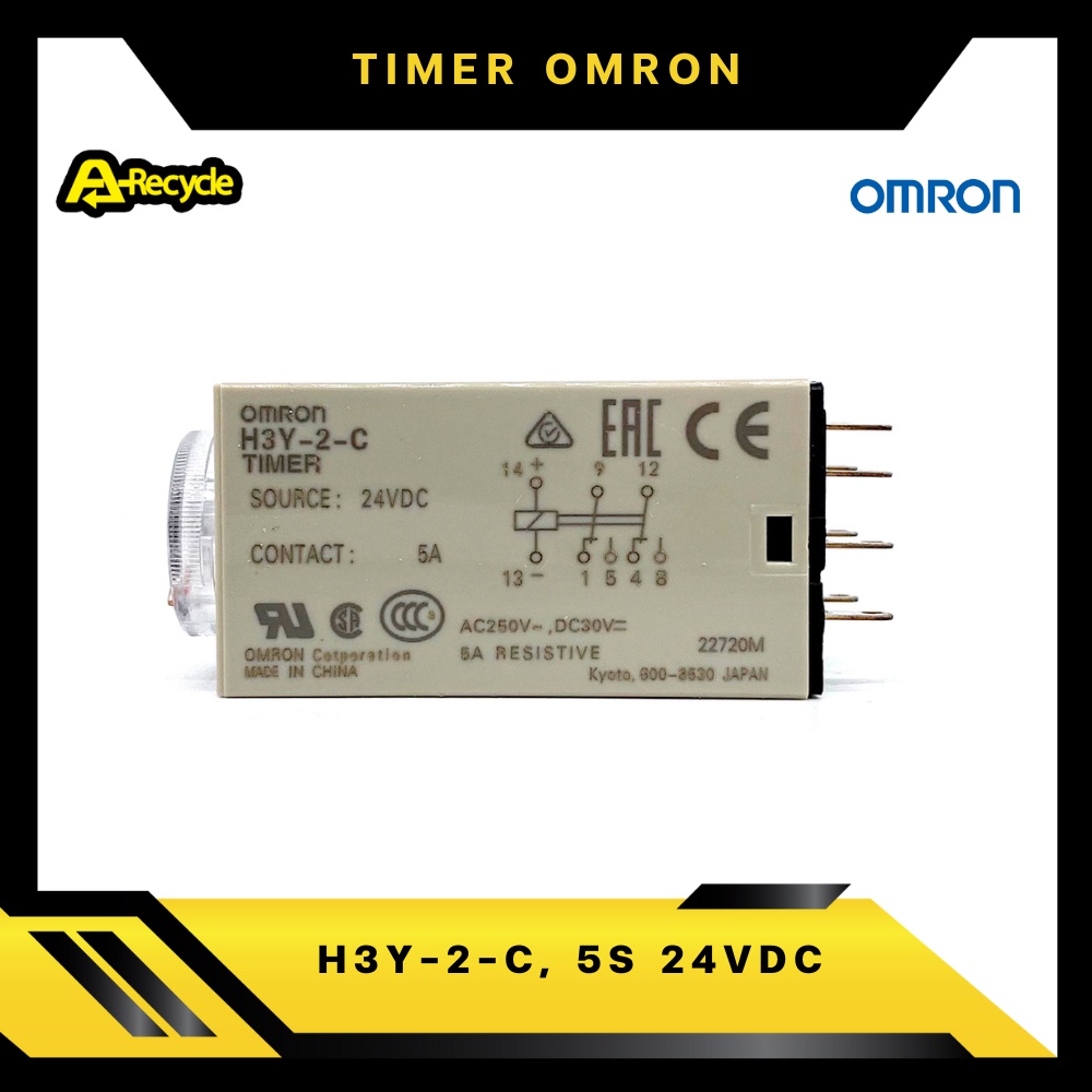 omron-h3y-2-c-5s-24vdc-timer-relay-omron-2-contact-8-ขา