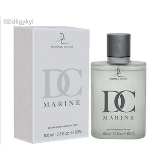 น้ำหอมผู้ชาย DC DORALL COLLECTION MARINE 100 ML . น้ำหอมกลิ่นหอมสะอาดไฮโซ สดชื่น ไม่ฉุน ใช้ได้ทั้งผู้ชาย และ ผู้หญิง กลิ