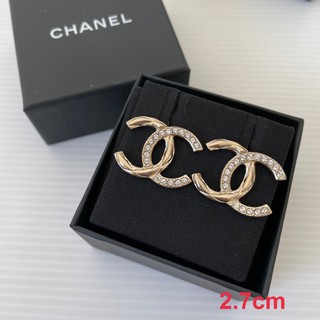 New Chanel earrings 2.7cm คู่ใหญ่ สวยเด่น  ราคาดี Fullset no rec