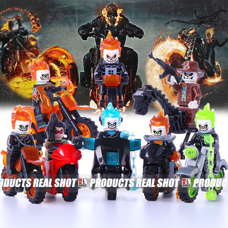 Ghost Rider ฟิกเกอร์ Marvel Ghost Panther Red Hood ขนาดเล็ก KF6120 ...
