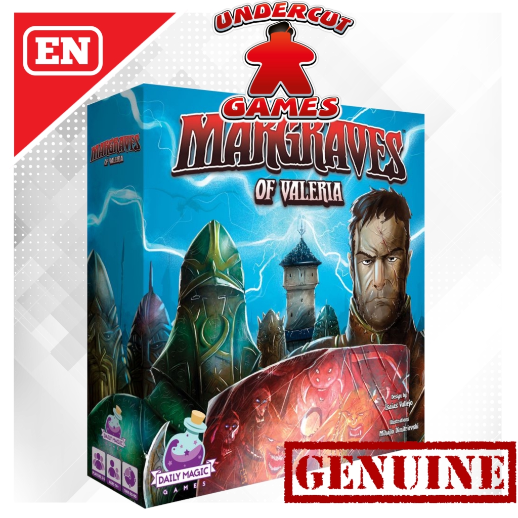 Margraves Of Valeria Board Game - Strategic Fantasy Card Game For 1-5 Players, High Replayability