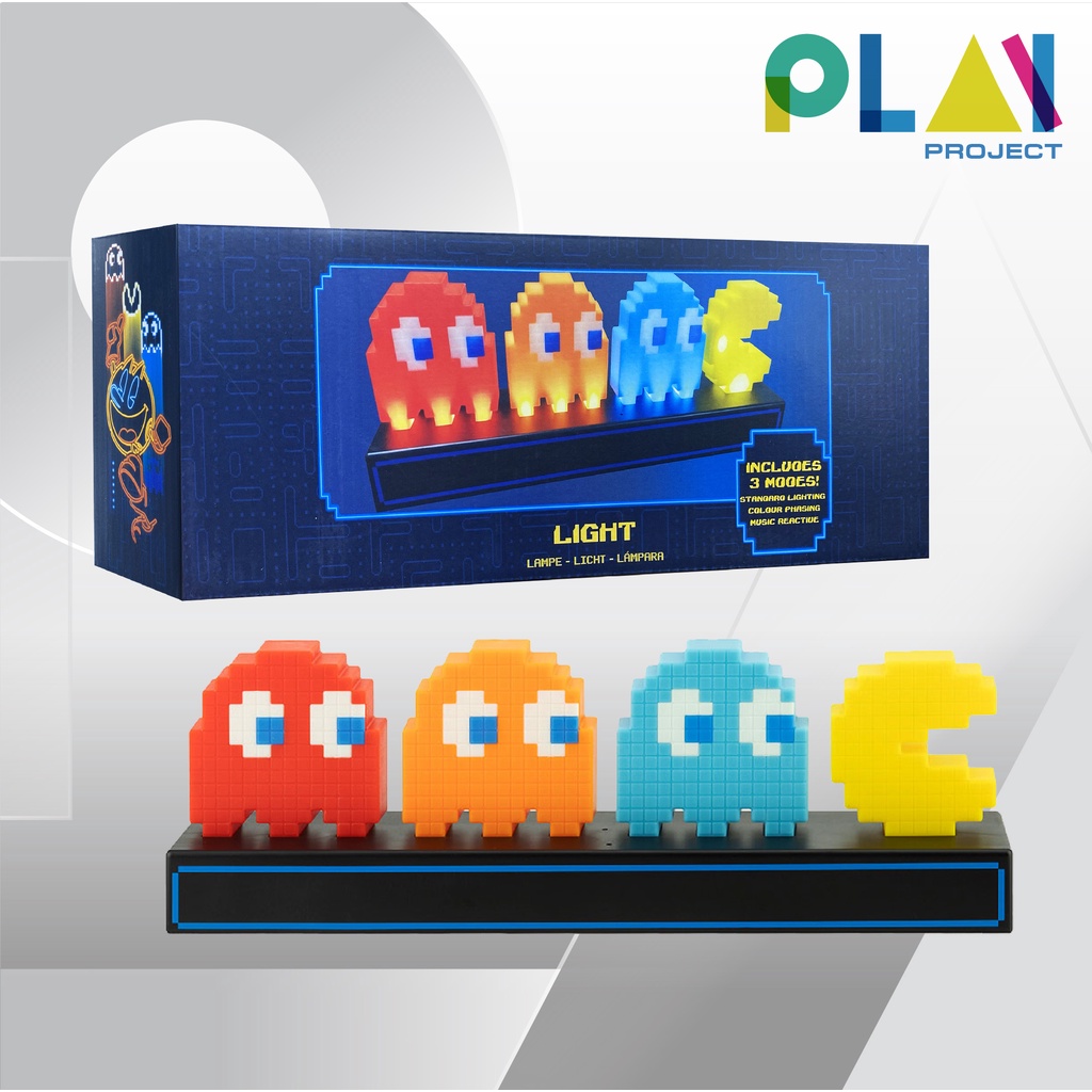 โคมไฟ Pac Man USB Night Light [มือ1] | Shopee Thailand