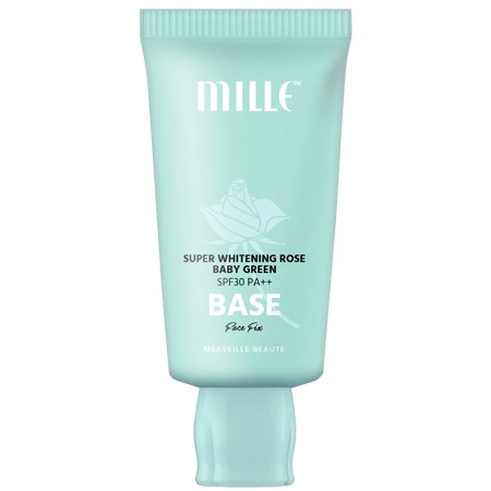 ถูกที่สุด-mille-super-whitening-rose-baby-green-base-spf30-pa-face-fix-30g