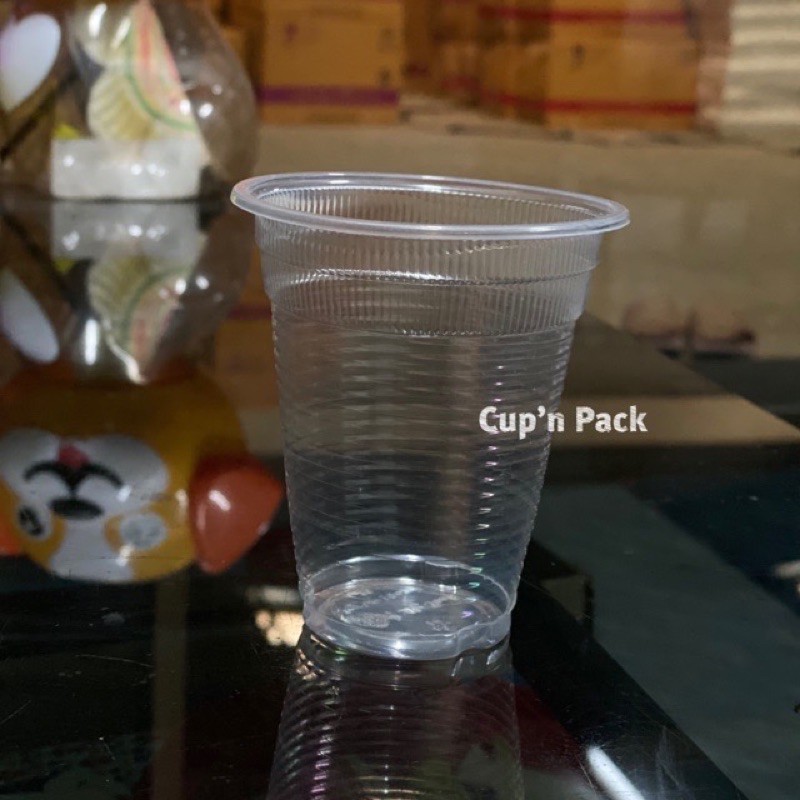 แก้วพลาสติก10ออนซ์-ปาก85-50ใบ-รายการขายแยกแก้วกับฝา