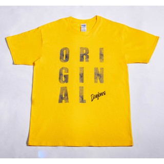 เสื้อยืด Gildan ลาย O R I G I N A L สีเหลือง