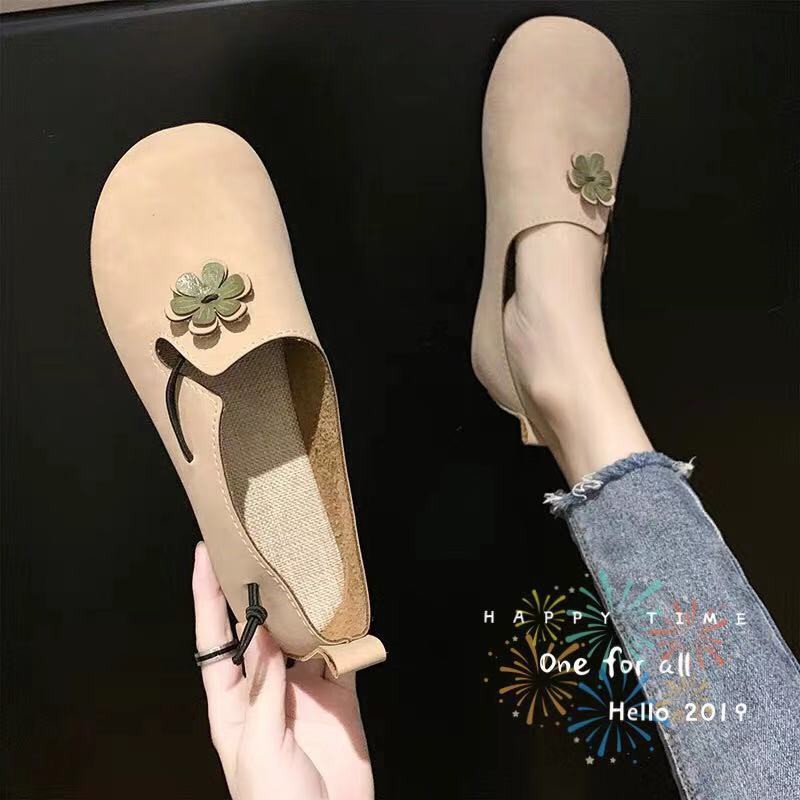ภาพหน้าปกสินค้าTX41รองเท้าแตะผู้หญิง รองเท้าเฟชั่น รองเท้าผ้าใบผู้หญิง รองเท้า Peas หญิง 2019 ฤดูใบไม้ร่วงดอกไม้ใหม่รองเท้า