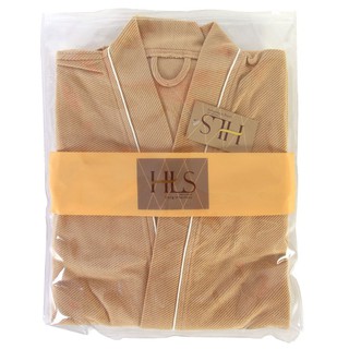 ชุดคลุมอาบน้ำ  STYLE RHYTHM สีเบจ ชุดคลุมอาบน้ำ ผ้าเช็ดตัวและชุดคลุม ห้องน้ำ BATH ROBE  STYLE RHYTHM BEIGE