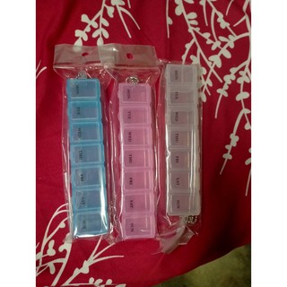 กล่องใส่ยา อาหารเสริม กล่องยา ตลับยา 7 ช่อง กล่อง ยา คละสี