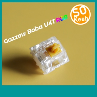 ภาพหน้าปกสินค้าGazzew Boba U4T RGB Switch 62g และ 68g (Tactile) 10 ชิ้น ที่เกี่ยวข้อง