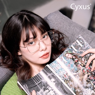 ภาพขนาดย่อของภาพหน้าปกสินค้าAmerica Cyxus Designer แว่นตาเล่นเกม กันแสงสีฟ้า ป้องกันรังสียูวี กรอบสเตนเลส สําหรับผู้หญิง และผู้ชาย 8080 จากร้าน cyxusofficial.th บน Shopee