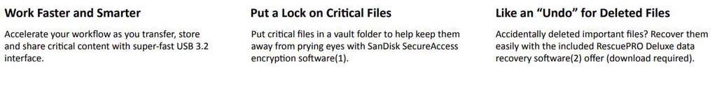 รูปภาพเพิ่มเติมของ SanDisk Extreme GO USB 3.2 แฟลชไดร์ฟ 64GB (SDCZ810-064G-G46)