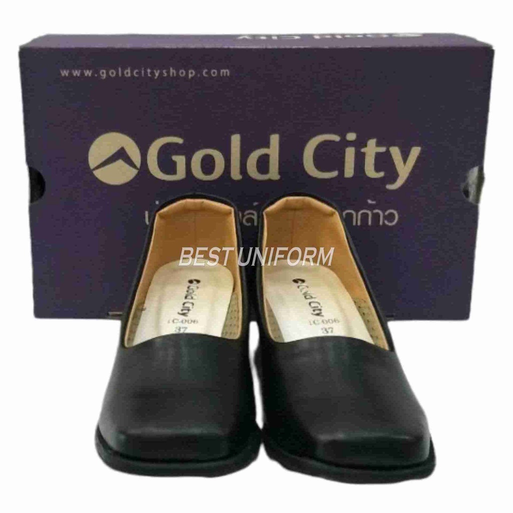 goldcity-รองเท้าคัชชูผู้หญิง-รองเท้านักศึกษา-รุ่น-c006-สีดำ