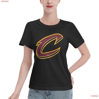 loylaiya NBA Cleveland Cavaliers คลีฟแลนด์แควาเลียส์ Tshirt Women เสื้อผ้าผู้ญิง Tshirt เสื้อยืดผู้ญิง เสื้อคอกลม บาสเกต