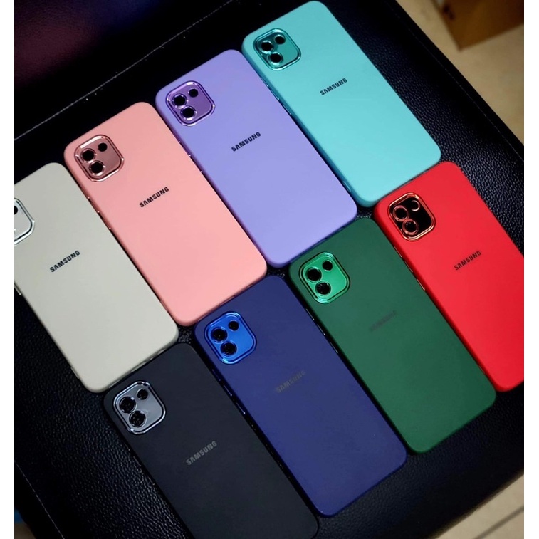 พร้อมส่ง-infinix-smart-5-smart-6-เคสกำมะหยี่ขอบกล้องสีโครเมี่ยม-ด้านหลังโลโก้-พร้อมส่ง-infinix