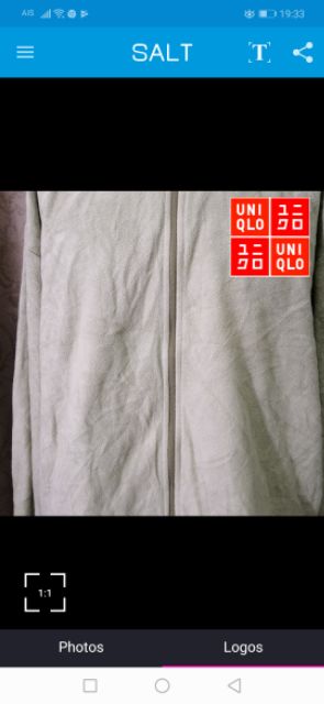 เสื้อแขนยาวmicrofleece-uniqloกันหนาวติดลบ