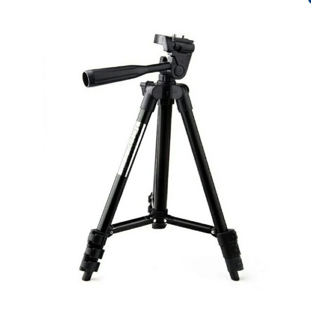 ภาพหน้าปกสินค้าขาตั้งกล้อง Tripod รุ่น TF-3120 สีดำ แถมฟรีตัวหนีบมือถือ จากร้าน su_suapa_plaza บน Shopee