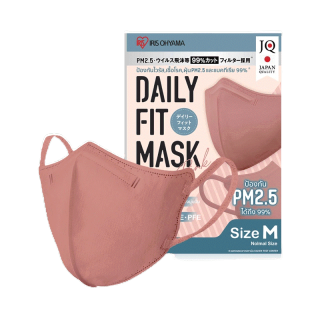 IRIS OHYAMA Disposable Face Mask Daily Fit [12.5g x 5pcs] #Pink หน้ากากอนามัย ไอริส โอยามะ สวมใส่สบาย กระชับใบหน้า.