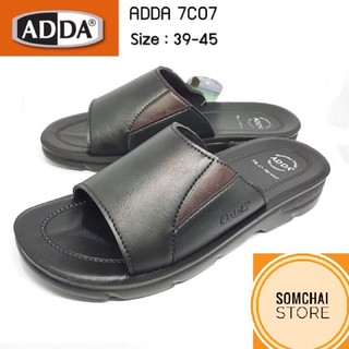ภาพหน้าปกสินค้า[ของแท้💯]รองเท้าแตะ ADDA 7C07 เบา สวมใส่สบาย หนังPU สีดำ ไซส์39-45 ที่เกี่ยวข้อง