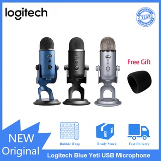 ภาพหน้าปกสินค้า100% Original Logitech Blue Yeti ไมค์คอนเดนเซอร์ USB สตรีมมิ่ง และบันทึกเสียง ป๊อป คุณภาพสูง 4 โหมด รับประกัน 2 ปี ที่เกี่ยวข้อง