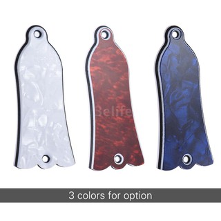 2 Holes Bell-shaped Truss Rod Cover Plate Scroll Plate for Gibson LP SG Flying V ES Guitar 3 Colors