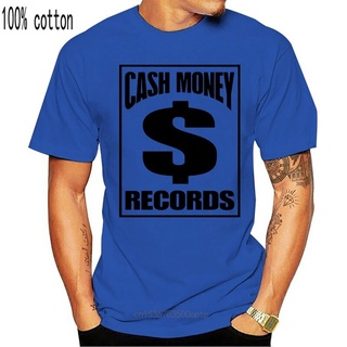เสื้อยืดสีขาวเสื้อยืด พิมพ์ลาย Cash Money Records แฟชั่นยอดนิยม สําหรับผู้ชายS-4XL