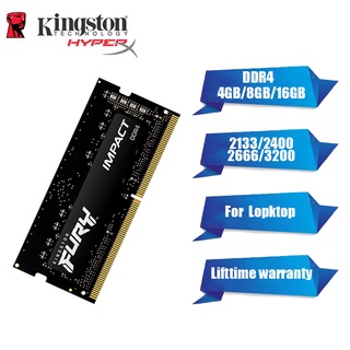 ภาพหน้าปกสินค้าKingston ใหม่ Hyperx Fury แรมหน่วยความจําโน้ตบุ๊ก 16GB DDR4 SODIMM 2133 2400 2666 3200MHz 260Pin 1.2V RAM PC4-17000 19200 12800 21300 25600 สําหรับแล็ปท็อป ที่เกี่ยวข้อง